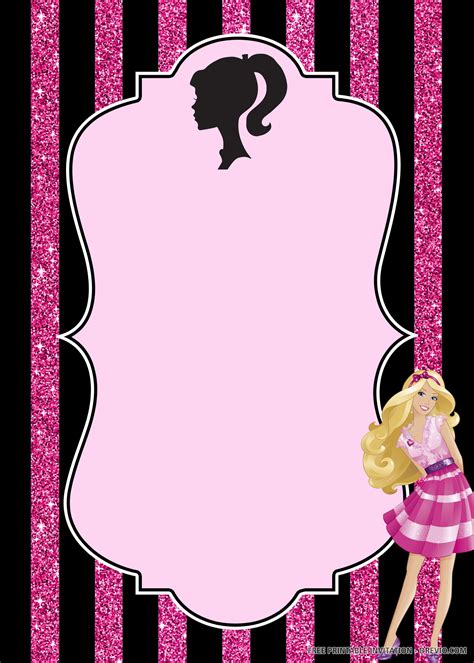 Barbie Movie Invite Template Design