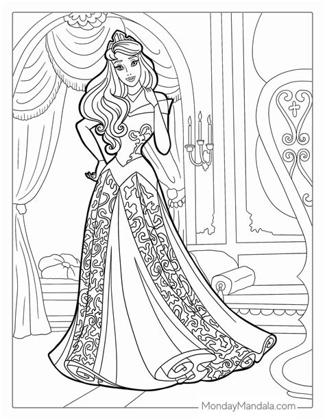 Barbie Princess Coloring Page