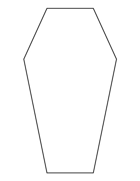 Basic Coffin Cut Out Template