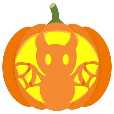 Bat Pumpkin Stencil