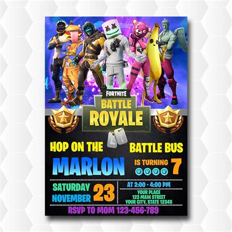 Battle Bus Invitation