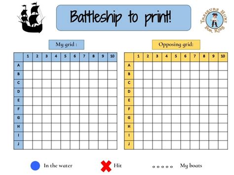 Battleship game for kids game board