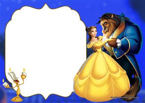 Beauty and the Beast Invitation Template 1