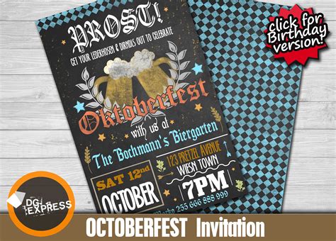 Beer-Themed Oktoberfest Invitation