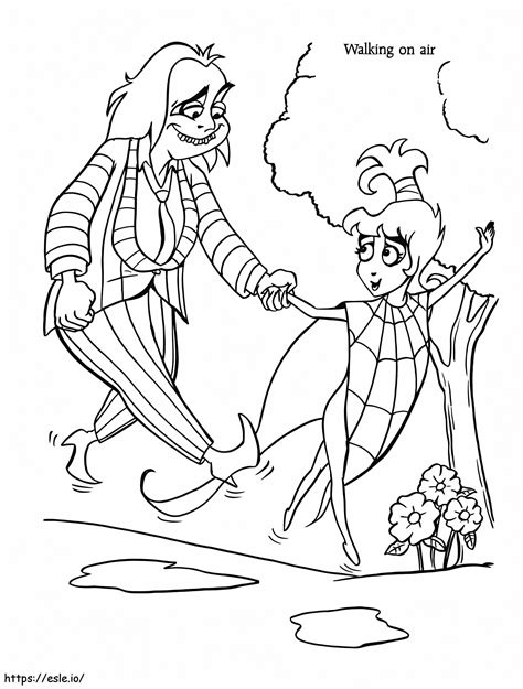 Beetlejuice coloring page