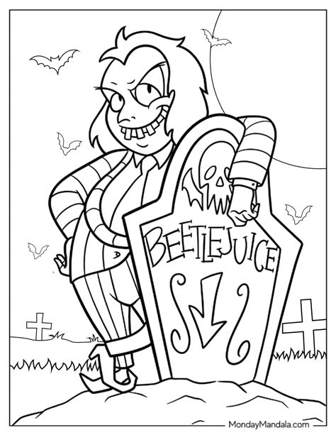 Beetlejuice and the Maitlands coloring page