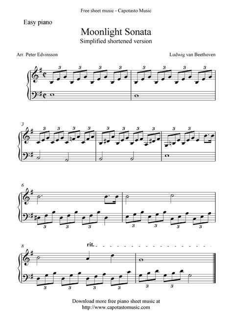 Beginner Piano Sheet Music Free