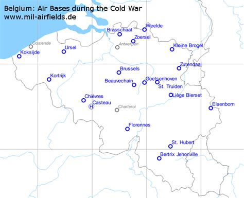 Belgium Military Bases Location