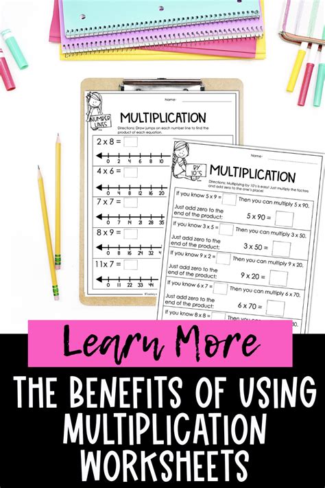 Benefits of using multiplication worksheets