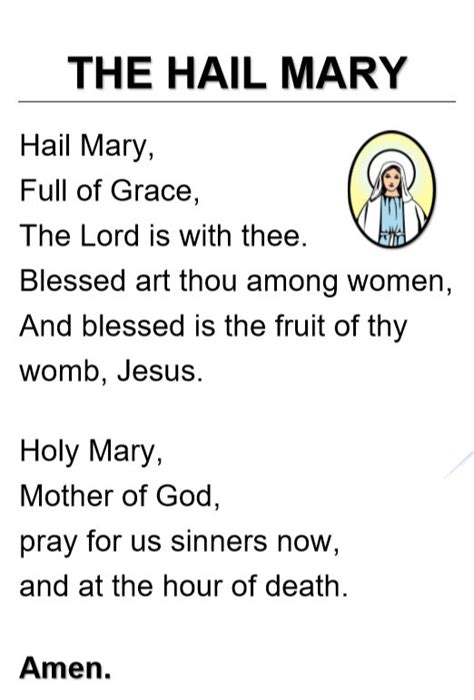 Benefits of Praying Hail Mary