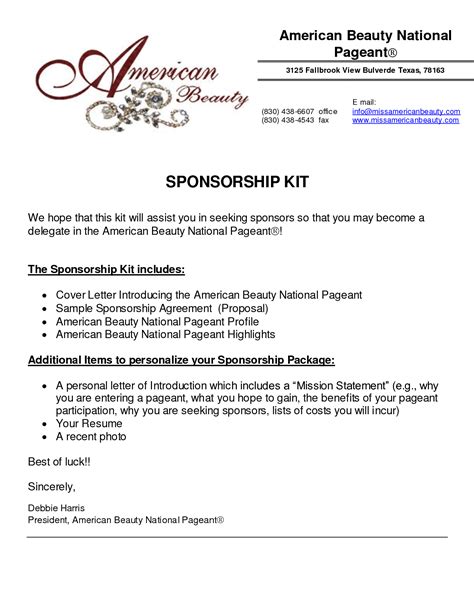 Benefits of Sponsorship Proposal Templates for Word