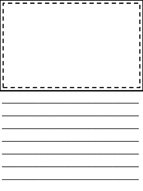 Benefits of Using Free Printable Lined Paper With Picture Box Templates