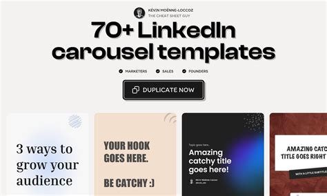 Example of Best Practices for Creating Effective LinkedIn Carousel Post Templates