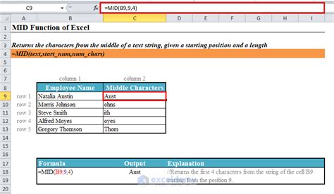 Best Practices for Using the Mid Function