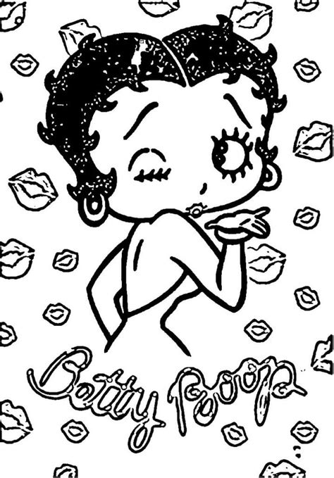 Betty Boop coloring book for kids