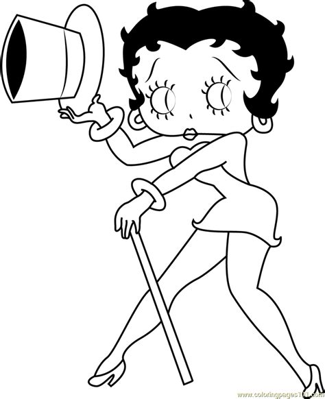 Betty Boop coloring for adults