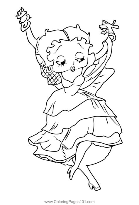 Betty Boop coloring pages for adults