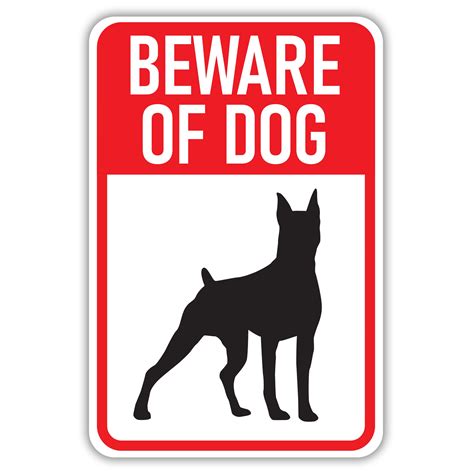 Customizable Beware of Dog Printable Sign