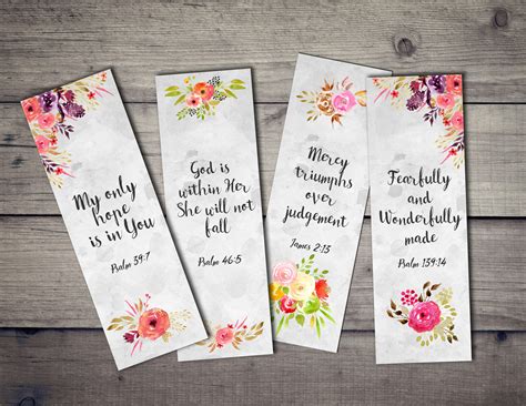 Bible Bookmark Templates Designs