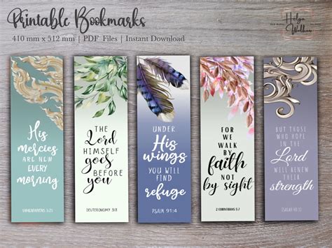 Bible Bookmark Templates For Men