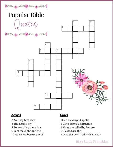 Benefits of Bible Crossword Puzzles