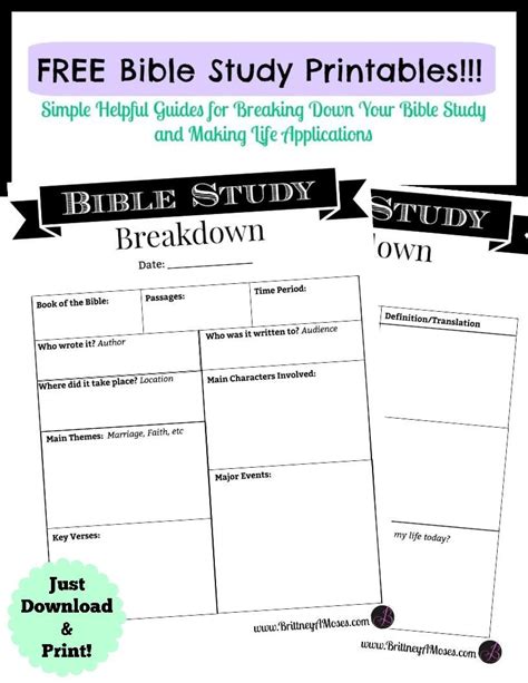 Bible Songs for Bible Studies Printable