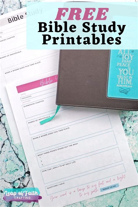 Bible Study Printables