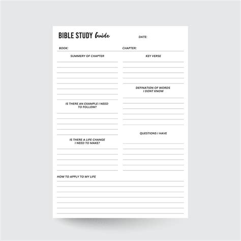 Bible Study Template