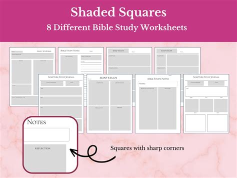 Variety of Bible Study Templates