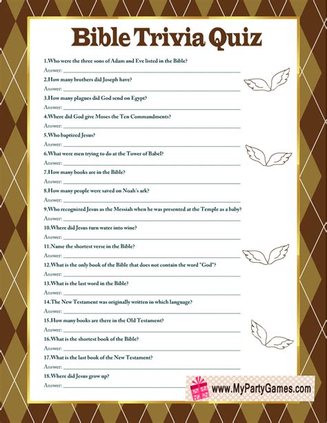 Image of Bible trivia questions for kids