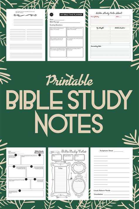 Bible Study Template PDF