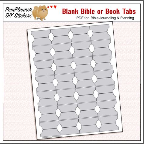 Bible Tab Template Design