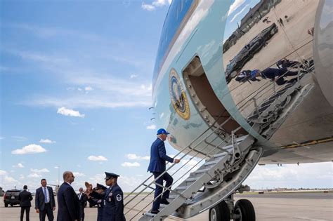 President Biden boarding a plane