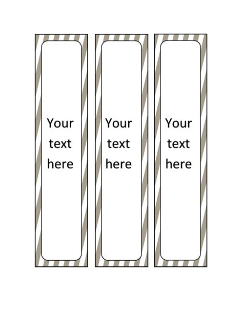 Binder Spine Labels Word Template