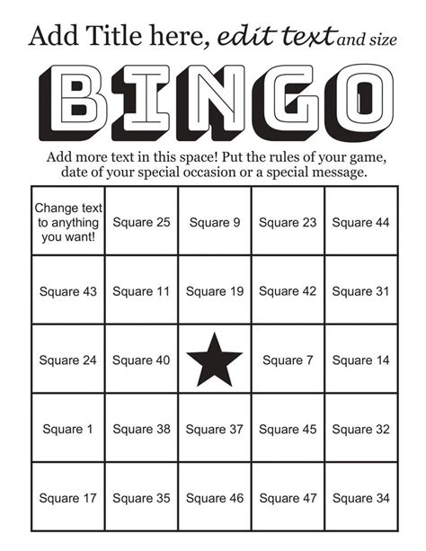 Bingo Card Generator with Custom Content