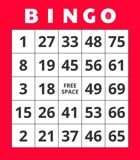 Bingo Cards with Pictures