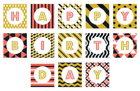 Birthday Banner Template Usage