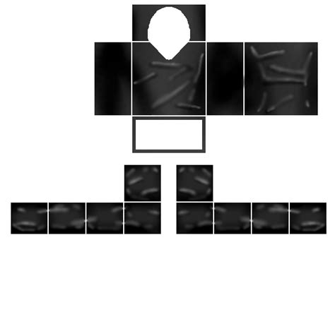 Black Roblox t-shirt template design 2