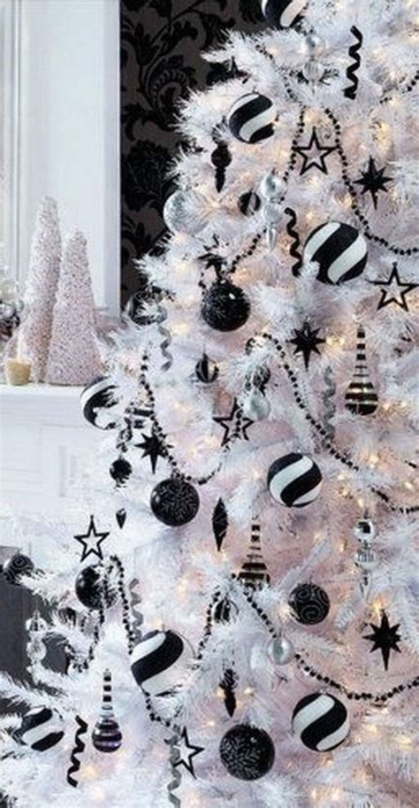 Black and White Christmas Tree Decorations