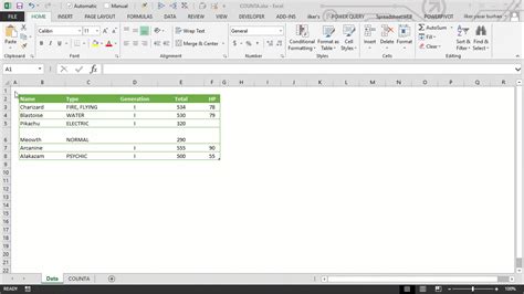 Blank Cells in Excel