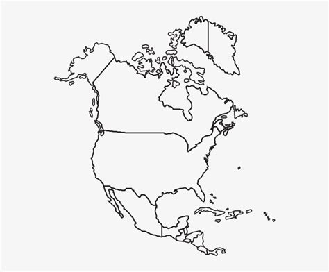 Blank North America Map Printable Free