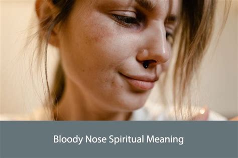 A bloody nose in a dream, related to spiritual or energetic imbalances