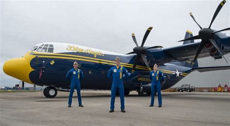 Blue Angels C-130 flight crew