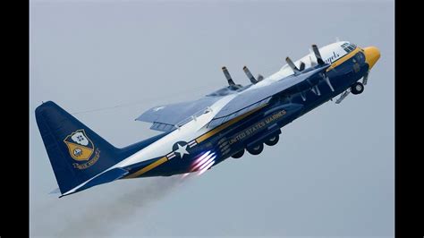 Blue Angels C-130 in the air