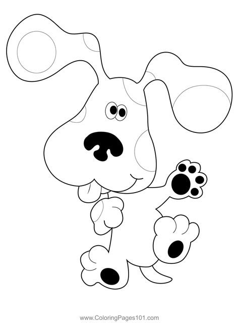 Blue's Clues Paw Print Coloring Pages