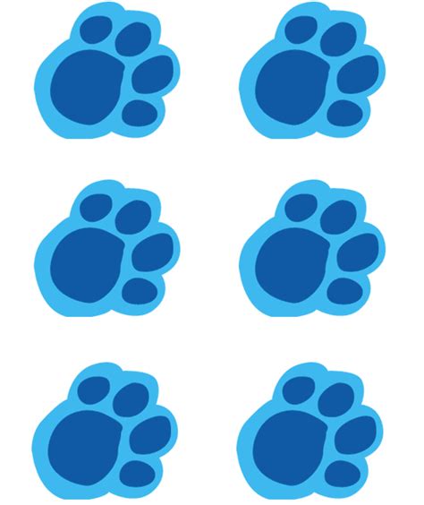 Blue's Clues Paw Print Printable Activity Fun for Kids