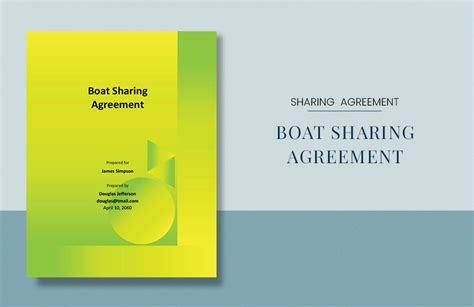 Boat Sharing Agreement Template Example