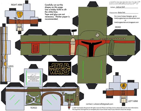 Boba Fett Paper Template