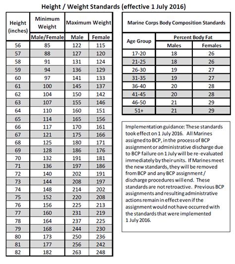 Body Fat Percentage Standards