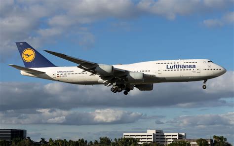 The Boeing 747-8 in flight